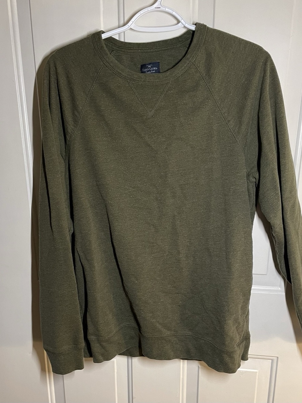 Faded Glory Men's Olive Crewneck Sweatshirt Size Medium